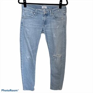 AGOLDE Chloe Distressed light wash jeans 27